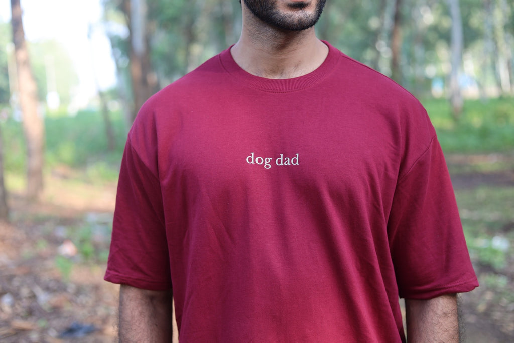 dog dad - men's oversized t-shirt
