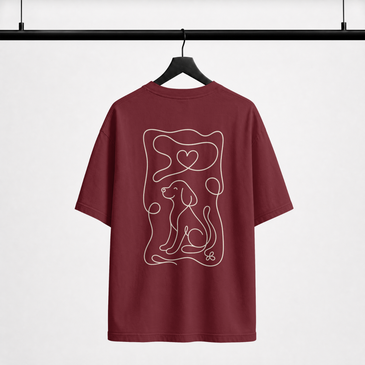 my dog said no - women's oversized t-shirt