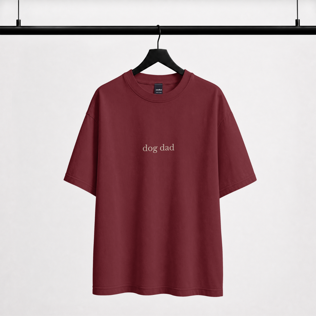 dog dad - men's oversized t-shirt
