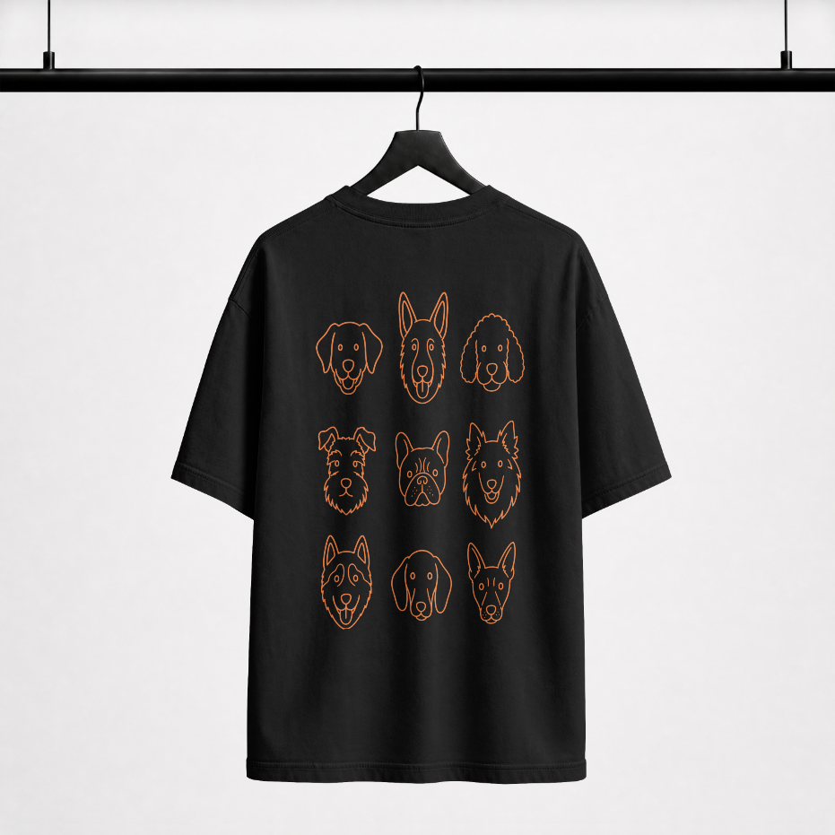 ask me about my dog - men's oversized t-shirt