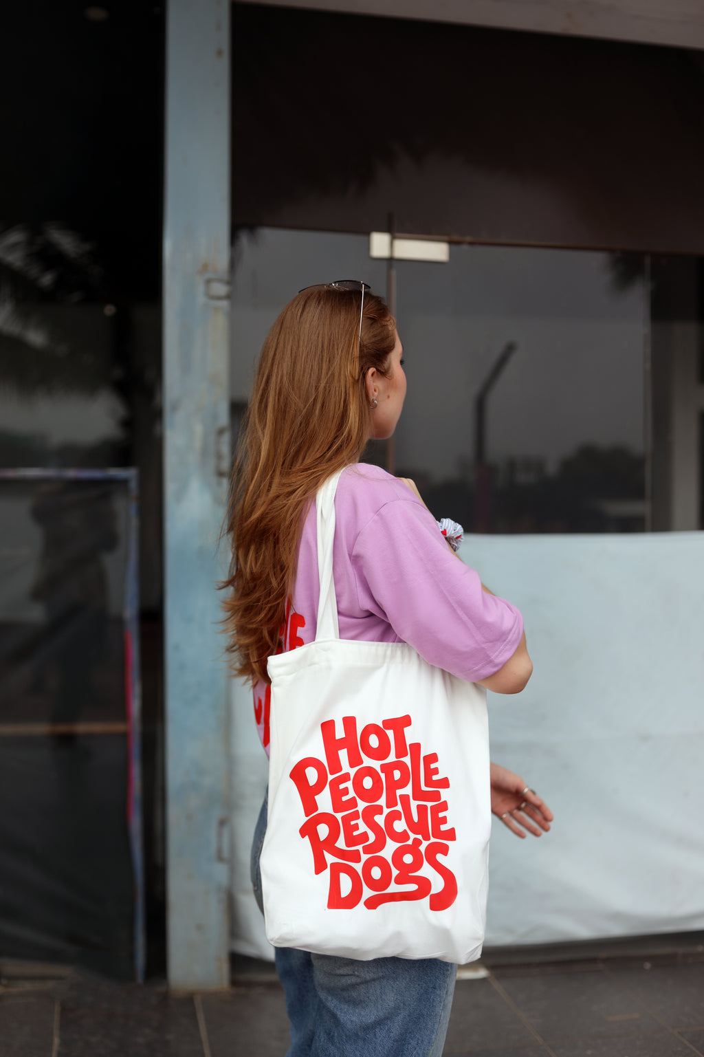 Hot People Rescue Dogs cotton tote bag — Fetch Club India