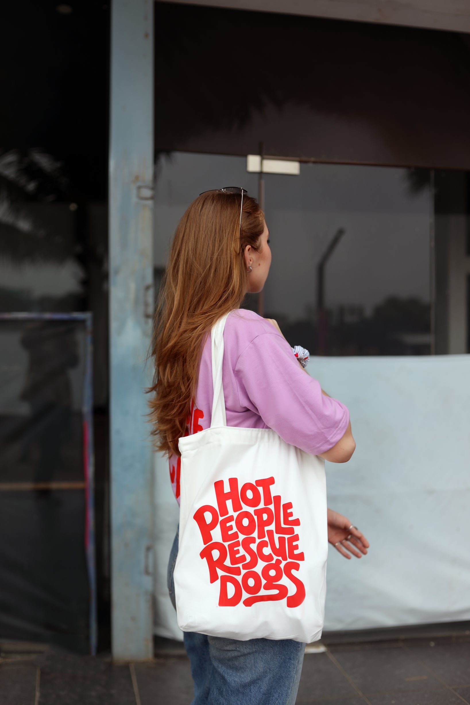 Hot People Rescue Dogs cotton tote bag — Fetch Club India