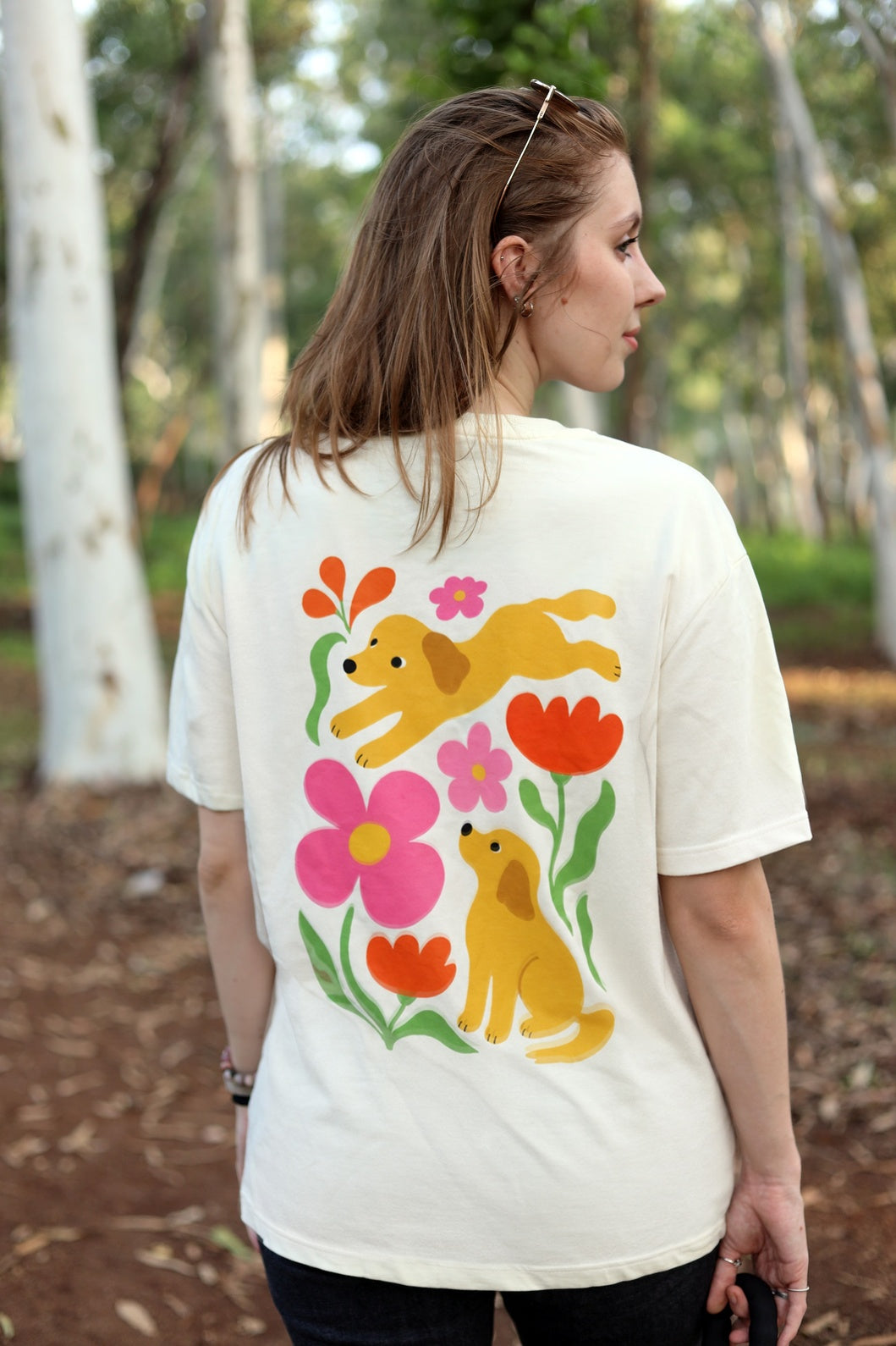 Dog Lover oversized graphic tee backprint — Fetch Club India