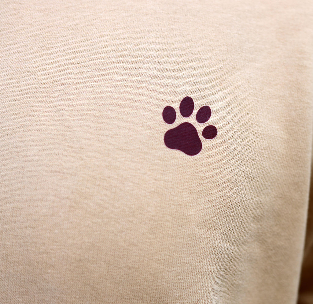 hot people rescue dogs oversized graphic tee closeup front view - Fetch Club India