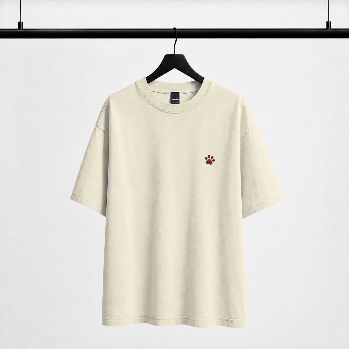 hot people rescue dogs oversized graphic tee front view - Fetch Club India